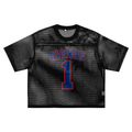 See-through Boxy Net Jersey Shirt | Avenue Apparel