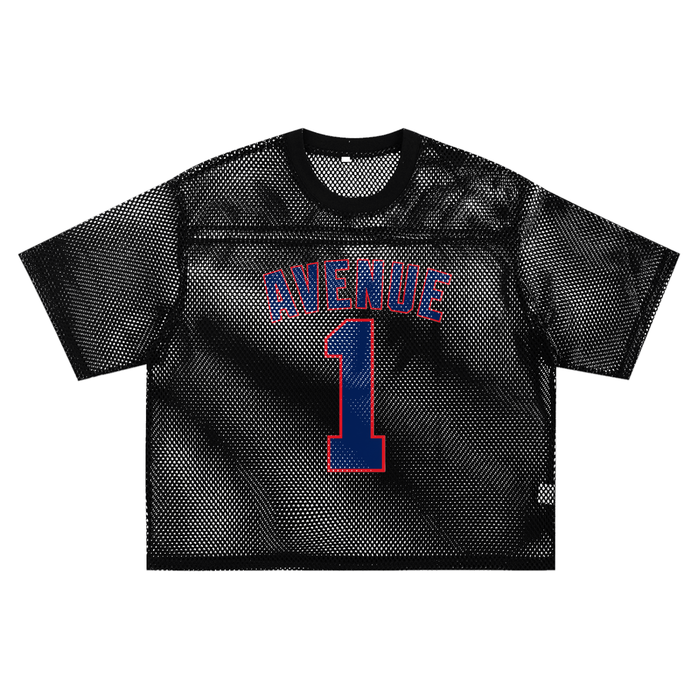See-through Boxy Net Jersey Shirt | Avenue Apparel