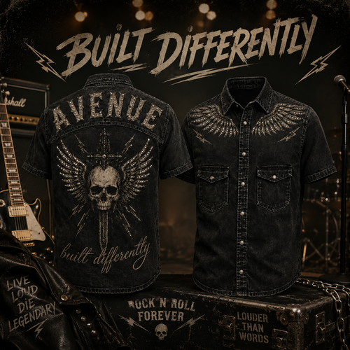 Avenue short sleeve Denim top